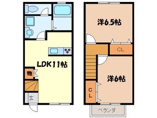 幸田駅 徒歩30分 1-2階の物件間取画像